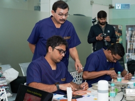 Clinical hands-on session at The Implant Academy, Lucknow
