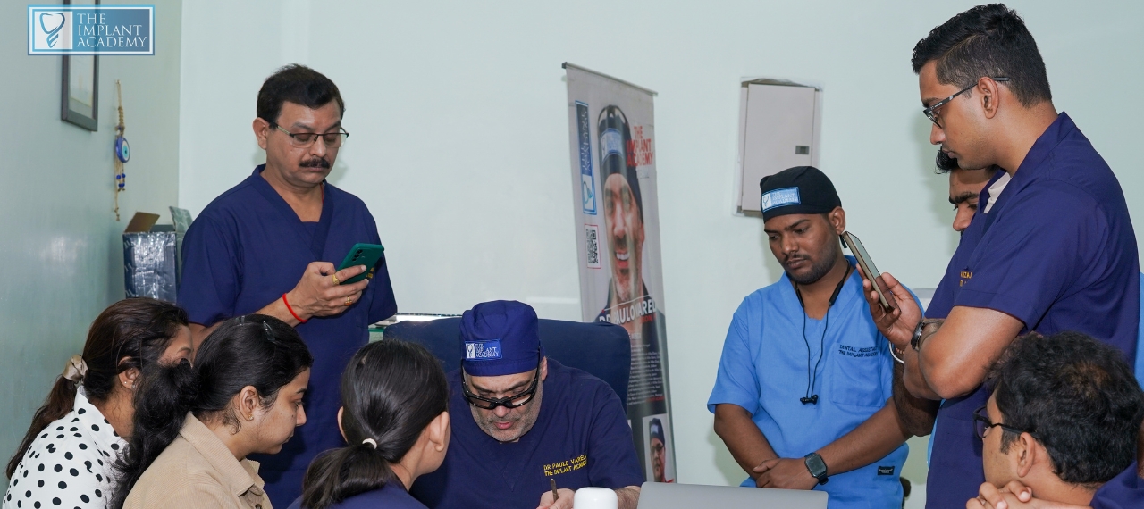 360° oral implantology live training session in progress